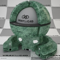 vray for c4d材质：Marble stone stefan002