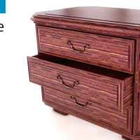 床头柜3D模型 bedside drawer
