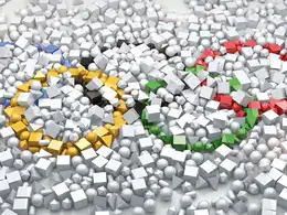 C4D几何体元素创意五环动画工程 Sochi c4d project
