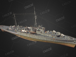 英国皇家海军黑天鹅级护卫舰C4D模型下载Black Swan 3d model