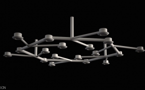 吊灯C4D模型 droplight -01