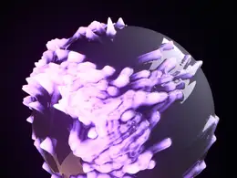 球体凸起发光形态x-particles+cycles4d ParticleFX R20 Fields