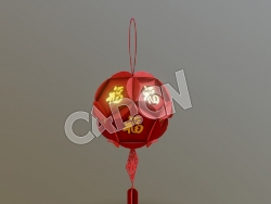 C4D中国春节红灯笼模型 Chinese New Year Lantern