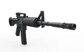 m4a机枪C4D模型