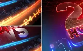 新闻频道《24小时》，从三维C4D到后期AE合成，全面讲解电视栏目包装教程