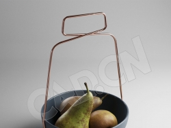 C4D碗里的梨模型 Pear