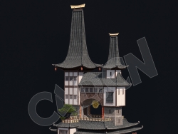 C4D香格里拉中式建筑模型 Kitbash3d-Shangri-La_BldgMD_I_grp