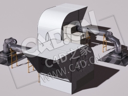 通风排风设备C4D模型 Ventilation