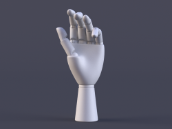 C4D OCTANE Xpress绑定手部关节工程 C4D Wooden Hand by Matias Furno