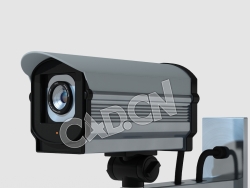 C4D监控摄像头监视器模型 Security Camera