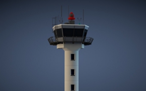 瞭望塔C4D模型 Control Tower 3D Model for cinema4D