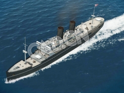 C4D海军舰艇军舰舰船-两栖登陆舰模型 Troop transport 3d Model