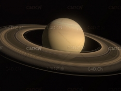 C4D土星模型 saturn