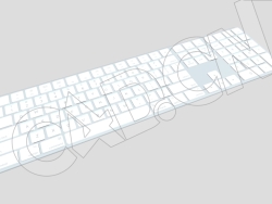 苹果白色键盘模型 Apple Magic Keyboard