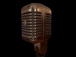 麦克风C4D模型 Shure Microphone