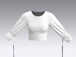 c4d模型女性衣服上衣Sleeves-52