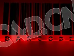 C4D条形码文字电影片头文字标题文字模型 Barcode 3d model