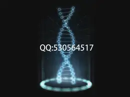 C4D科技感DNA，全息投影背景