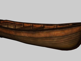 小木船C4D模型 Golden Hind Boat