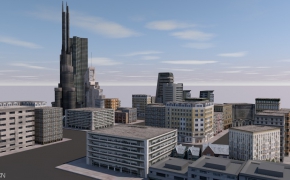 城市场景C4D模型 The City 3d model