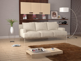 C4D室内模型：客厅C4D For Vray模型 A living room 3d model