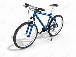 直把自行车C4D模型 Bicycle 3D model