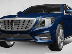 梅赛德斯奔驰s300-bluetec混合动力新能源汽车2013款C4D汽车模型下载
