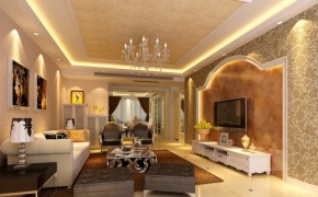 欧式客厅C4D模型 European style living room 3D model
