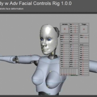 【maya】国外牛逼进阶面部动画模型——Alexia Body w Adv Facial Controls Rig 1.0