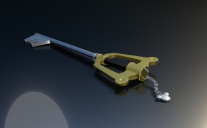 金钥匙C4D模型 Golden key 3 d model