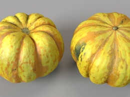 南瓜C4D模型 Sweet Dumpling Squash