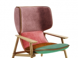 丽洛翼椅休闲椅3D模型素材下载Lilo Wing Chair by Moroso