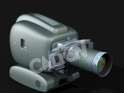 C4D老式投影仪模型 Vintage Projector