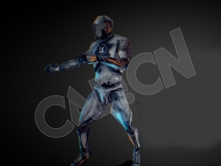 科幻机器人动作模型