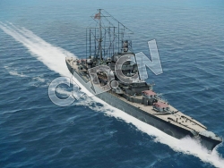 C4D海军舰艇军舰舰船-希佩尔海军上将号巡洋舰模型 Admiral Hipper Heavy Cruiser