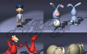 卡通动物3D模型 Dosch 3D – Comics V0l.02
