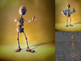 卡通玩偶C4D绑定模型 Boo C4D model