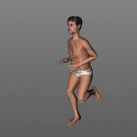 C4D裸体男人绑定模型（跑步动作） man01 nude V8.5 mot 06