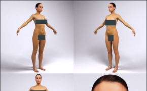 高精度女性人体3D模型 Janna Digital Double from IR-MODELS MAX 2009 Mental Ray