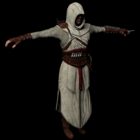 游戏人物3D模型：刺客 3D Model - Altair (Desmond) from Assassin's Creed