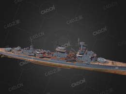 俄罗斯海军马卡洛夫海军上将号护卫舰C4D模型下载Admiral Makarov 3d model