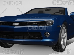 雪佛兰敞篷版2014款C4D汽车模型下载