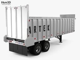 Artex半挂式拖车C4D模型 Artex TR3606-8 Silage Semi Trailer 2018