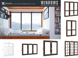 [MAX]室内窗户3D模型 CGAxis Models Volume 46 – 3D Windows