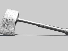 银河斧C4D模型 C4D 3D Model Galactic Axe