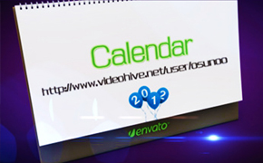 日历翻转C4D预设 VideoHive 3D Calendar Preset