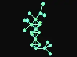 C4D原子旋转动画工程文件 ATOM MODEL