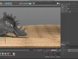 C4D逼真沙滩环境场景实例制作视频教程
