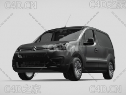 雪铁龙面包车家用汽车2017款C4D汽车模型下载