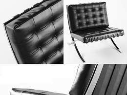 巴塞罗那椅C4D模型 Barcelona Chair